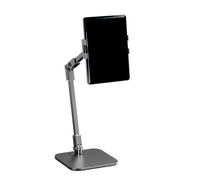 FHGSPQWM Soporte giratorio de 360 grados para cambio de retrato horizontal, plegable, portátil, universal, compatibilidad universal de hasta 12 pulgadas, soporte ajustable para tabletas