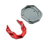 FHGSPQWM Soporte lateral de aleación de aluminio para bicicleta, soporte lateral para scooter, placa ampliadora para Mzmix/MMax2 110p, fácil instalación, almohadilla de extensión ampliadora