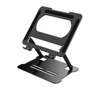FHGSPQWM Soporte plegable de acero al carbono con base antideslizante, marco ventilado para portátiles de hasta 17 pulgadas, soporte de refrigeración de acero al carbono