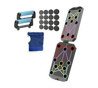 FHGSPQWM Tablas de flexiones plegables multifuncionales, portátiles, equipo de fitness para entrenamiento de fuerza y construcción muscular, tabla de flexiones plegable multifunción