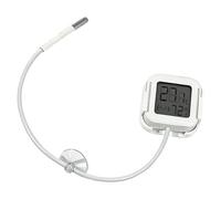 FHGSPQWM Termómetros higrómetro de pantalla transparente con sondas de monitor precisas para medición precisa del entorno del agua, medidor digital de temperatura y humedad para acuarios