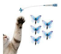 FHGSPQWM Varita eléctrica de movimiento automático para gatos, fuerte succión para operaciones simples, gatos activos y felices, juguete seguro para gatos