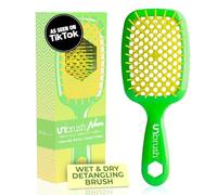FHI Heat UNbrush - Cepillo desenredante para un cepillado sin dolor en todo tipo de cabello húmedo o seco, cerdas antiestáticas DuoFlex duraderas, mango ligero, cepillo de pelo ventilado