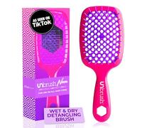 FHI Heat UNbrush - Cepillo desenredante para un cepillado sin dolor en todo tipo de cabello húmedo o seco, cerdas antiestáticas DuoFlex duraderas, mango ligero, cepillo de pelo ventilado