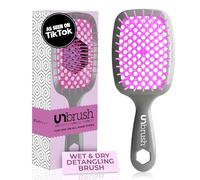 FHI HEAT Unbrush Wet & Dry - Cepillo desenredante para desenredar el cabello, color lavanda y gris
