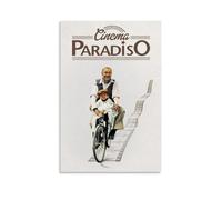 FHILTNMWC Cinema Paradiso - Póster de la película enmarcado con marco de madera integrado, para el hogar, dormitorio, garaje, Art Deco de 30 x 45 cm, estilo sin marco