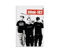 FHILTNMWC Rock Band Blink-182 - Póster de música vintage minimalista para dormitorio, lienzo decorativo para pared, 40 x 60 cm, estilo sin marco