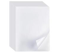 Fhioevt 20 Hojas Papel Adhesivo para Imprimible Papel Fotografico A4 Vinilo Imprimible Adhesivo Mate Pegatinas Autoadhesivas para Impresoras de Inyección de Tinta y Láser (297x210mm, Blanco)