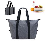 Fhioevt 20L Bolsa Térmica Plegable Bolsa Nevera Grande Bolsa Isotermica Porta Alimentos Nevera Portátil Bolsa Térmica con Aislamiento para Playa,Compras,Picnic,Camping