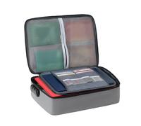 FHISKUNYU Borsa Porta documenti in Tessuto Oxford impermeabile, Cajas Fuertes da 34x26cm, Grande capacità multifunzionale Caja Fuerte per passaporti, certificati Caja Seguridad