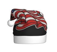 FHIZOAL America First - Sombrero decorativo de Navidad para adultos, suave, ligero, para fiesta de Año Nuevo, vacaciones