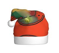 FHIZOAL Bandera italiana y mapa de Sicilia para adultos, sombrero decorativo de Navidad, sombrero de felpa festivo, suave, ligero, fiesta de Año Nuevo, vacaciones