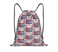 FHIZOAL Banderas de Cuba con cordón Patria, impermeables, ligeras, para yoga, entrenamiento, natación, viajes, Black, S, Casual