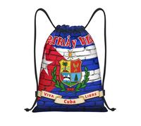 FHIZOAL Banderas de Cuba con cordón Patria, impermeables, ligeras, para yoga, entrenamiento, natación, viajes, Black, M, Casual