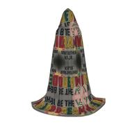 FHIZOAL Be The Dream - Capa con capucha de Halloween para adolescentes, bruja, vampiros, disfraz de la Parca, fiestas temáticas de cómic con