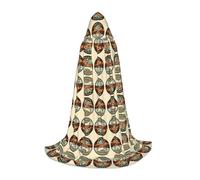 FHIZOAL Brownsville Texas Border Scen - Capa con capucha para adolescentes, bruja, vampiros, parca, fiestas temáticas, cómics