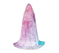 FHIZOAL Capa colorida con capucha de mármol pastel, rosa, azul, morado, para adolescentes, fiestas temáticas, cosplay, carnaval, disfraz de bruja y vampiros