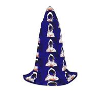 FHIZOAL Capa con capucha de galaxia Cool Man In Outer Space para adolescentes, para fiestas temáticas, cosplay, carnaval, bruja, vampiros