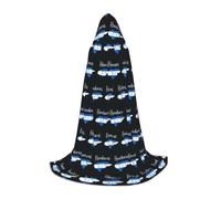 FHIZOAL Capa con capucha de mapa de Honduras para adolescentes, para fiestas temáticas, cosplay, carnaval, disfraz de bruja y vampiros