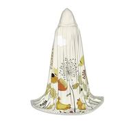 FHIZOAL Capa con capucha de mariposas voladoras entre flores para adolescentes, para fiestas temáticas, cosplay, carnaval, bruja, vampiros