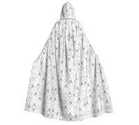 FHIZOAL Capa con capucha para adultos, diseño de flechas de caza, triángulos, ciervo, cosplay, carnaval, fiesta, parca, vampiro, misteriosa mascarada