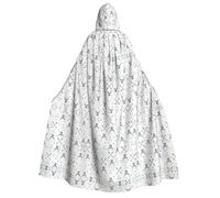 FHIZOAL Capa con capucha para adultos, diseño de flechas de caza, triángulos, ciervo, cosplay, carnaval, fiesta, parca, vampiro, misteriosa mascarada