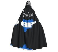 FHIZOAL Capa con capucha para adultos, diseño de mapa de Honduras, disfraz de bruja de vampiro, Halloween, Navidad, cosplay, fiestas temáticas