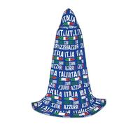 FHIZOAL Come On, capa con capucha de chaquetas azules para adolescentes, para fiestas temáticas, cosplay, carnaval, disfraz de bruja y vampiros