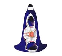 FHIZOAL Cool Man In Outer Space Galaxy - Capa con capucha para adolescentes, bruja, vampiros, parca, fiestas temáticas, cómics