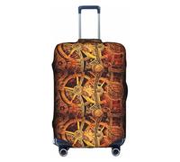 FHIZOAL Cool Steampunk Gears - Funda elástica antiarañazos, protector de equipaje de viaje, a prueba de polvo, para equipaje de 18 a 32 pulgadas, White, XL, Clásico