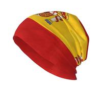 FHIZOAL Cuba and Spain - Gorro de punto para hombre, para invierno, cálido, calavera, clima frío, senderismo, esquí, actividades al aire libre, Negro, Talla única