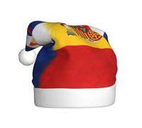 FHIZOAL Cuba And Spain - Gorro decorativo de Navidad para adultos, suave, ligero, para fiesta de Año Nuevo, vacaciones
