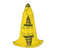 FHIZOAL Dont Tread On Me - Capa con capucha de Halloween para adolescentes, bruja, vampiros, disfraz de la Parca, fiestas temáticas, Comic Con
