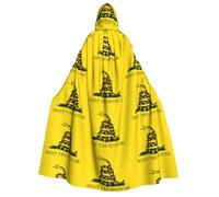 FHIZOAL Dont Tread On Me - Capa con capucha para adultos, cosplay, carnaval, fiesta, parca, vampiro, misteriosa mascarada