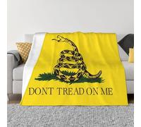 FHIZOAL Dont Tread On Me - Manta de franela de microforro polar ultrasuave, acogedora y cálida para sofá, cama, sala de estar, dormitorio, decoración