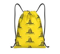 FHIZOAL Dont Tread On Me - Mochilas deportivas con cordón, impermeables, ligeras, para yoga, entrenamiento, natación, viajes, Black, M, Casual