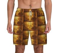 FHIZOAL Egypt Jeroglyphics - Bañador para hombre, para verano, playa, con bolsillos, casual, surf, senderismo, hawaiano, blanco, 3XL