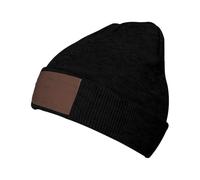 FHIZOAL Enjoy Life - Gorro de punto con texto negro escrito a mano, gorro clásico con puños, elástico, cálido, suave, regalos deportivos al aire libre para hombres y mujeres, Negro, Talla única