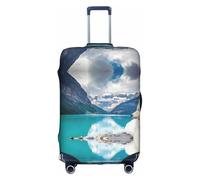 FHIZOAL Fun Animal Wolf - Funda elástica antiarañazos, protector de equipaje de viaje, a prueba de polvo, para equipaje de 18 a 32 pulgadas, White, XL, Clásico