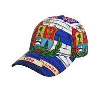 FHIZOAL Gorra de béisbol clásica con bandera de Cuba para papá, ajustable, transpirable, vintage, para golf, gimnasio, entrenamiento, deportes al aire libre, Negro, Talla única