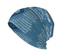 FHIZOAL Gorro de punto para hombre, diseño de mapa de Finlandia con varias hazañas, gorro de invierno cálido con calavera, para clima frío, senderismo, esquí, actividades al aire libre, Negro, Talla