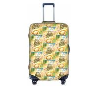 FHIZOAL Hello Summer Beach - Funda elástica antiarañazos para maleta, protector de equipaje de viaje, a prueba de polvo, para equipaje de 18 a 32 pulgadas, White, S, Clásico