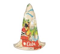 FHIZOAL Island Of Cuba - Capa con capucha de Halloween para adolescentes, bruja, vampiros, disfraz de la Parca, fiestas temáticas, cómic con
