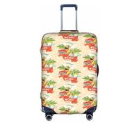 FHIZOAL Island of Cuba - Funda elástica antiarañazos para maleta, protector de equipaje de viaje, a prueba de polvo, para equipaje de 18 a 32 pulgadas, White, M, Clásico