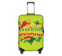 FHIZOAL Jamaica Colorf - Funda elástica antiarañazos para maleta, protector de equipaje de viaje, a prueba de polvo, para equipaje de 18 a 32 pulgadas, White, S, Clásico