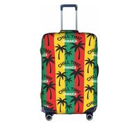 FHIZOAL Jamaica Palm Grove - Funda elástica antiarañazos, protector de equipaje de viaje, a prueba de polvo, para equipaje de 18 a 32 pulgadas, White, S, Clásico