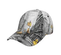 FHIZOAL Love from New York - Gorra de béisbol clásica para papá, ajustable, transpirable, vintage, para golf, gimnasio, entrenamiento, deportes al aire libre, Negro, Talla única