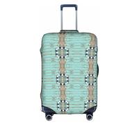 FHIZOAL Marine Life Sea Deck - Funda elástica antiarañazos, protector de equipaje de viaje, a prueba de polvo, para equipaje de 18 a 32 pulgadas, White, S, Clásico