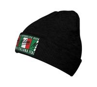 FHIZOAL Milan, Italia, gorro de punto clásico con puños, elástico, cálido, suave, para deportes al aire libre, regalos para hombres y mujeres, Negro, Talla única