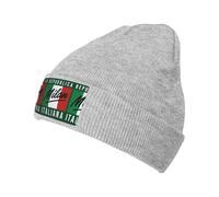 FHIZOAL Milan, Italia, gorro de punto clásico con puños, elástico, cálido, suave, para deportes al aire libre, regalos para hombres y mujeres, gris, Talla única